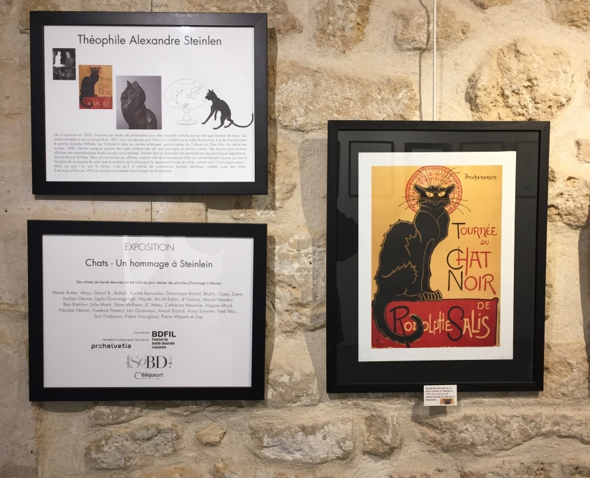 L'exposition Chats, hommage à Steilen sur le SoBD