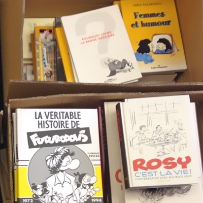 Cartons de livres sur la bande dessinée Cartons de livres sur la bande dessinée