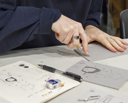Atelier Linogravure du SoBD 2019