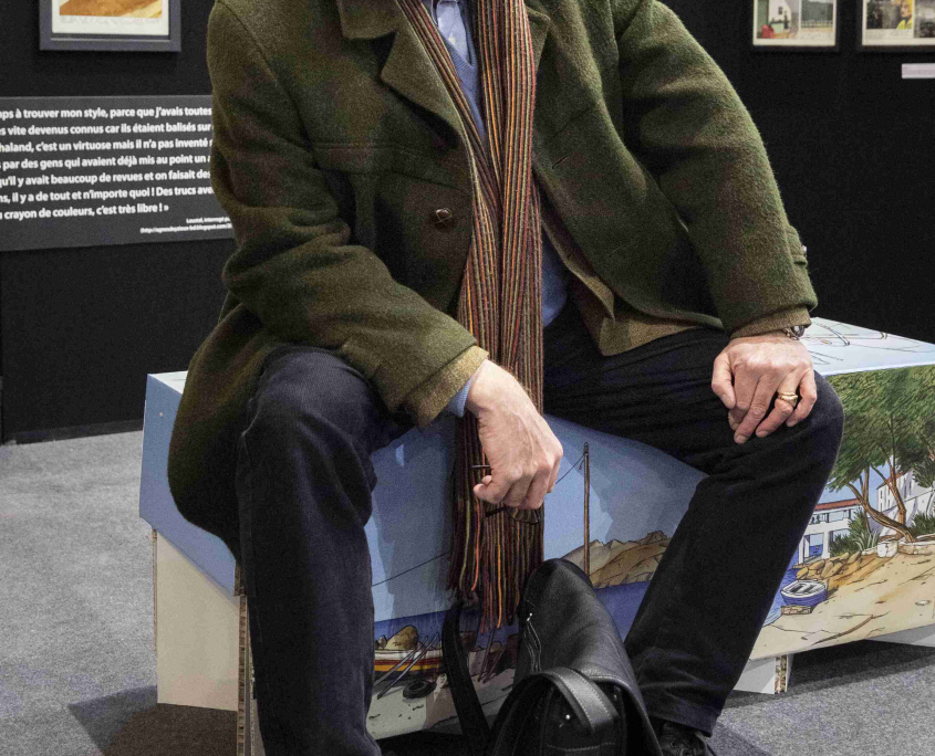 L'invité d'honneur, Jacques de Loustal, dans le Musée éphémère