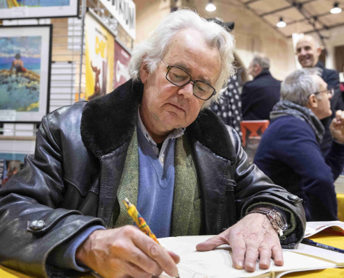 L'invité d'honneur 2023, Jacques de Loustal au stand de la Galerie Collin