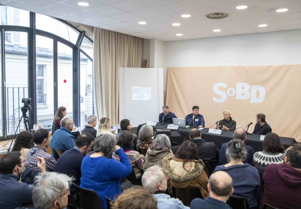 Table ronde des artistes espagnols invités au SoBD 2023