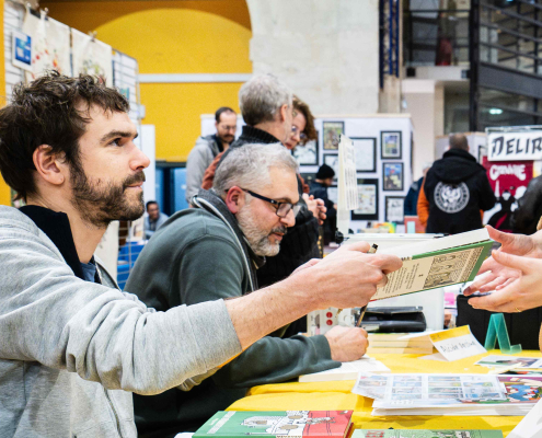 Lénaïc Vilain & Alcide en dédicace