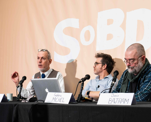 Table Ronde des invités d'honneur avec Fabrice Neaud, Frédéric Michel et Denis Bajram