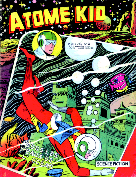 Couverture d'Atome Kid #2 de 1956.